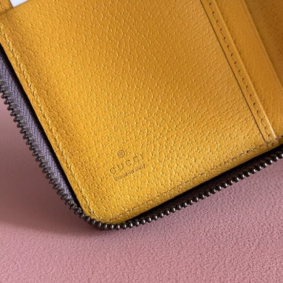 GUCCI Neo Vintage Series Long Metal Tiger Head Monogram Canvas Wallet Wallet - Picture 7 of 9